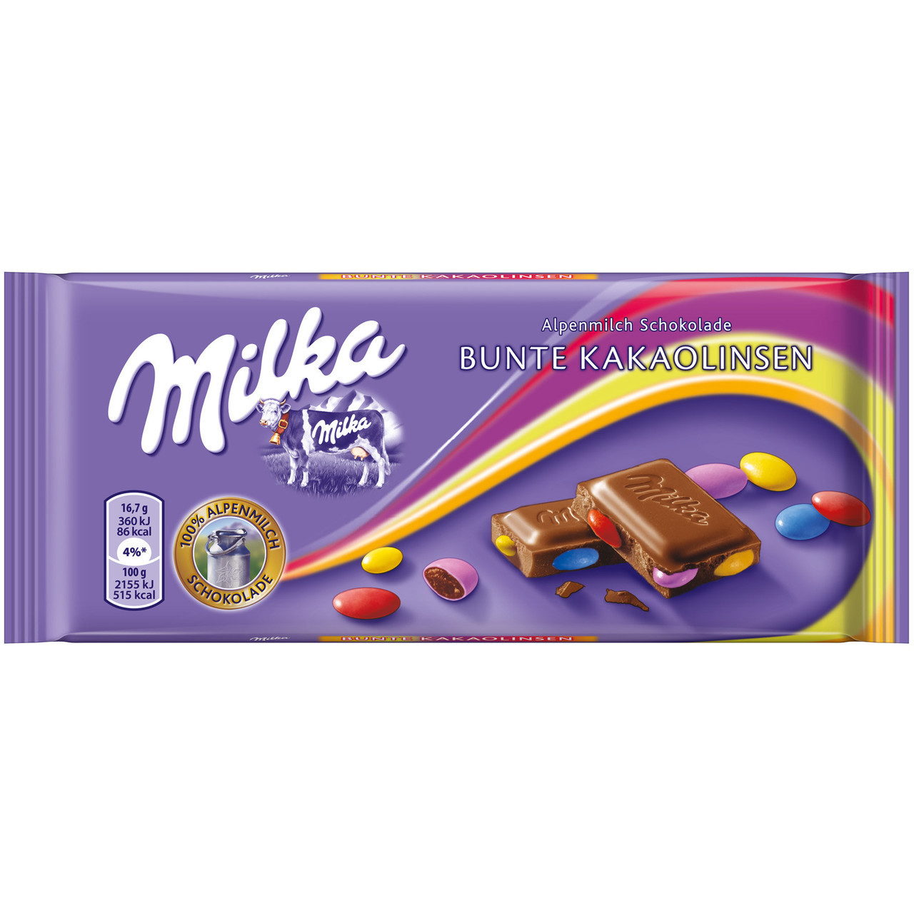 MILKA 100g with Chocolate Beans Chocolate